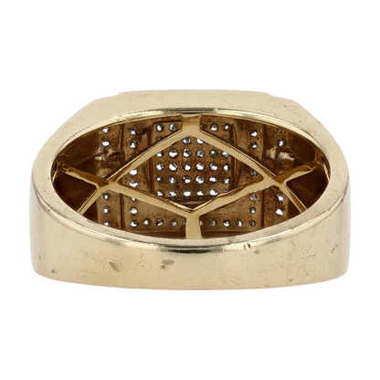 1/5 ctw 10K Yellow Gold Diamond Statement Ring