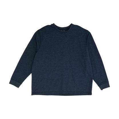 Navy Solid Sweatshirt Pullover