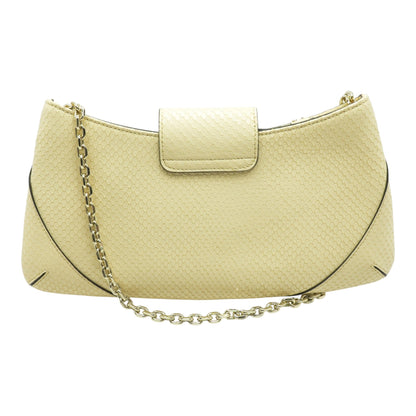 Bar Slim Snakeskin Embossed Leather Clutch