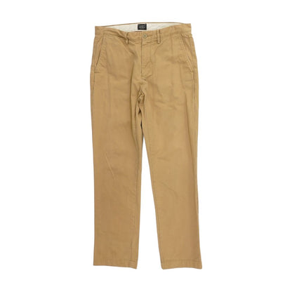Tan Solid Khaki Pants
