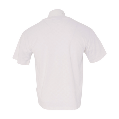 Ivory Damier Signature Cotton Pique T-Shirt