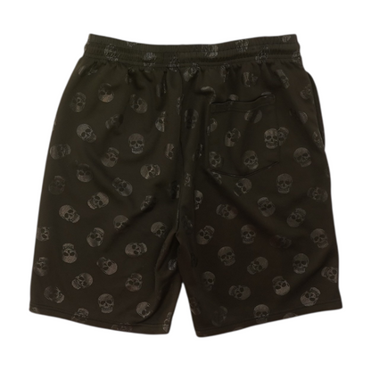 Black Print Active Shorts