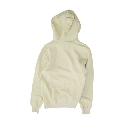 Beige Solid Hoodie Pullover