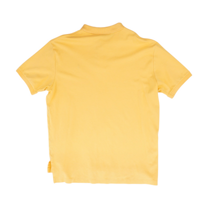 Orange Solid Short Sleeve Polo