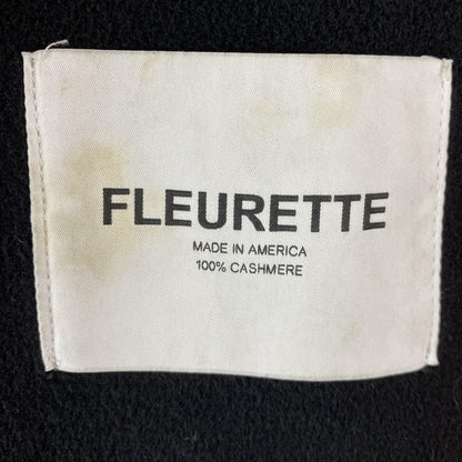 Black 100% Cashmere Solid Coat