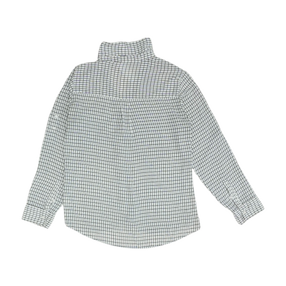 White Check Button Down