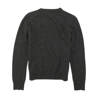 Charcoal Solid Pullover Sweater