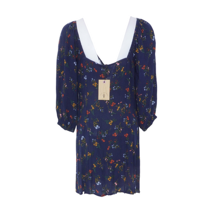 Navy Floral Mini Dress