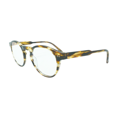 Brown Mission District II Round Prescription Eyewear