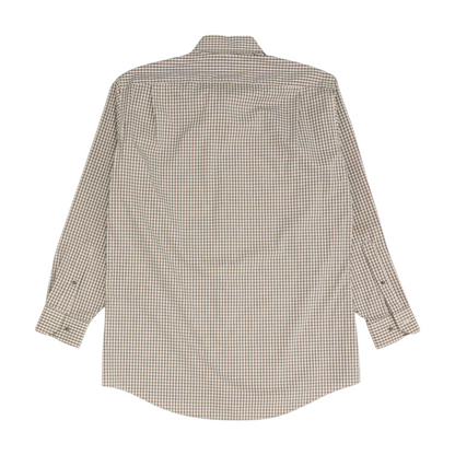 Maroon Plaid Long Sleeve Button Down