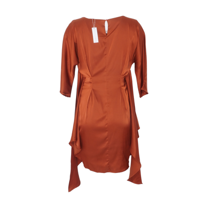 Rust Midi Dress