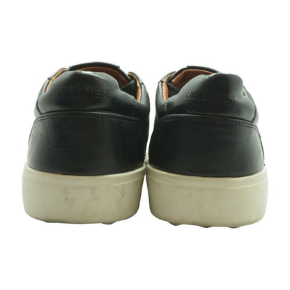 Black Leather Lace Up Casual Shoes