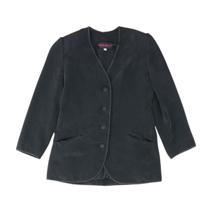 Black Solid Blazer