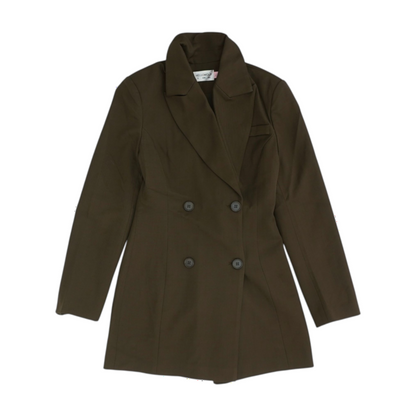 Brown Solid Blazer
