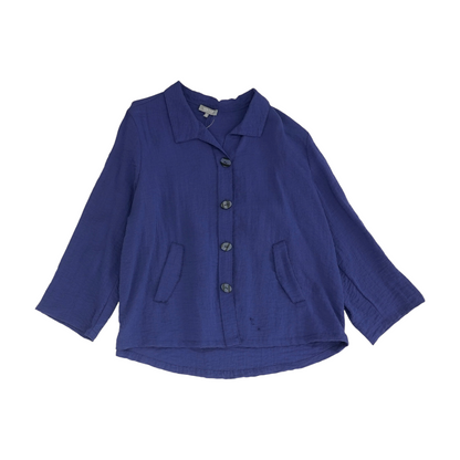 Navy Button Down