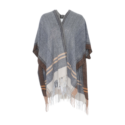 Gray Chevron Cardigan Sweater