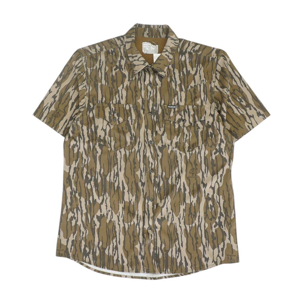 Green Camo Outdoor Button Down