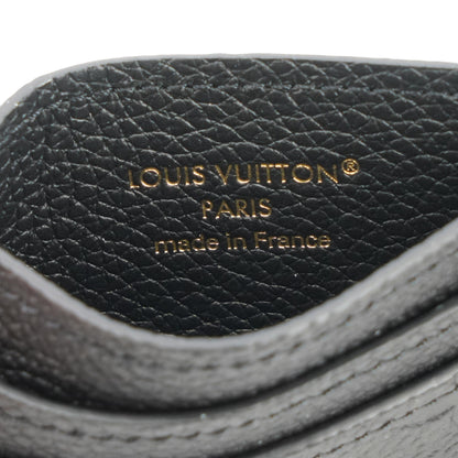 Black LV Charms Card Holder in Monogram Empreinte Leather
