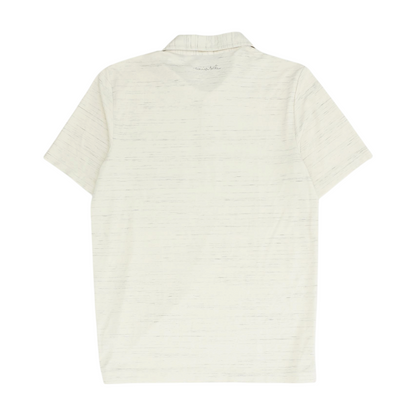 Beige Abstract Short Sleeve Polo