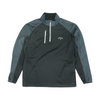 Black Color Block 1/4 Zip Pullover