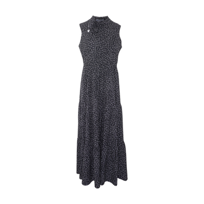 Black Polka Dot Midi Dress