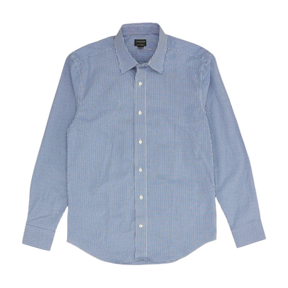 Blue Check Long Sleeve Button Down