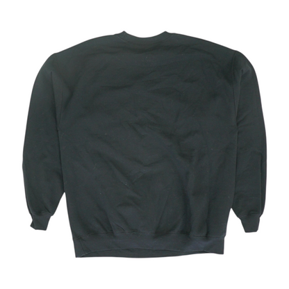 Black Print Sweatshirt Pullover