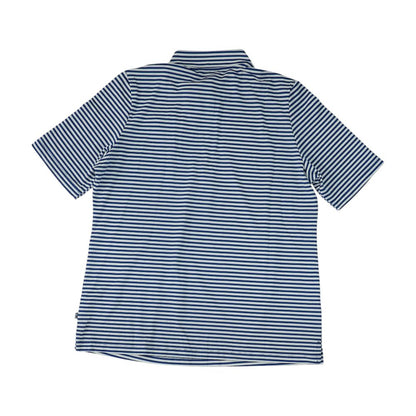 Blue Striped Texas Rangers Polo Knit Top
