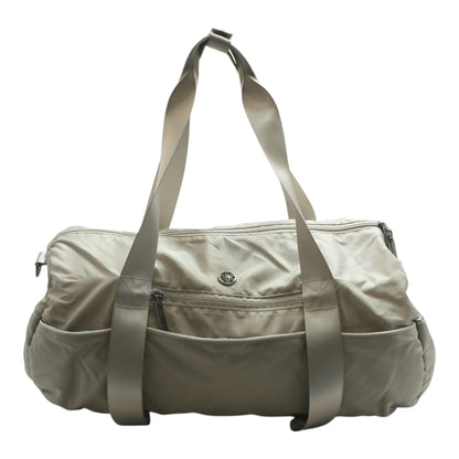 Beige Duffel Bag