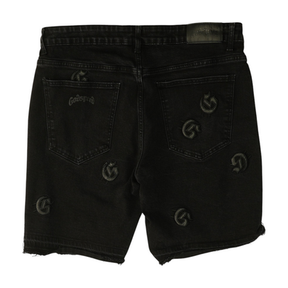 Black Denim Shorts