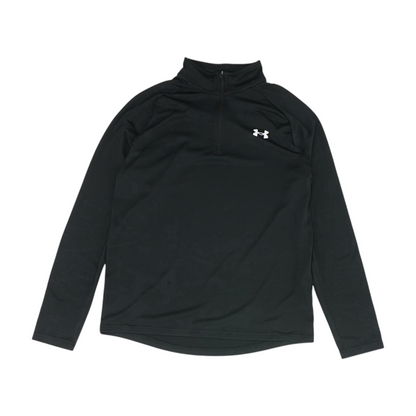 Black Solid 1/4 Zip Pullover