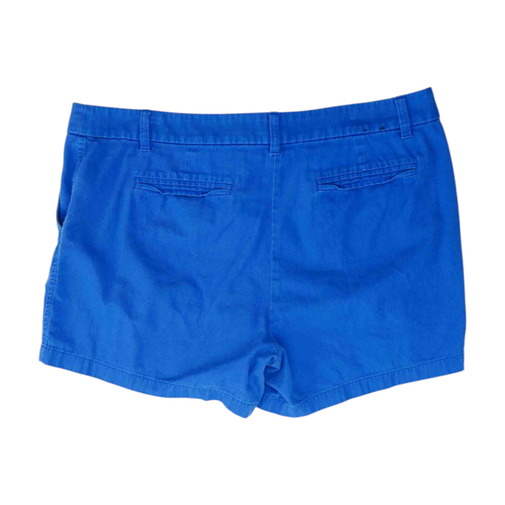 Blue Solid Casual Shorts
