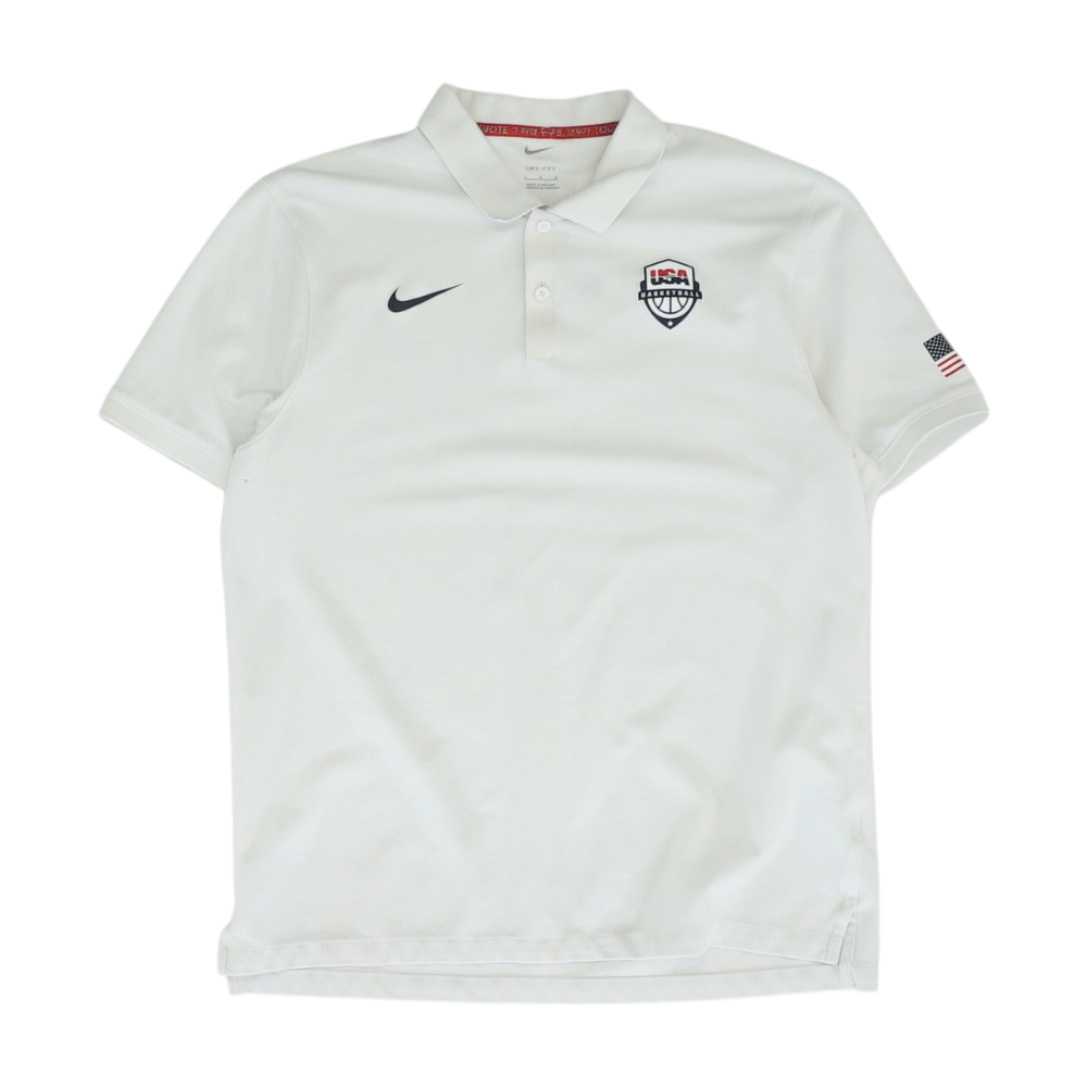 White Solid Short Sleeve Polo