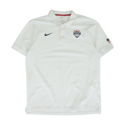 White Solid Short Sleeve Polo