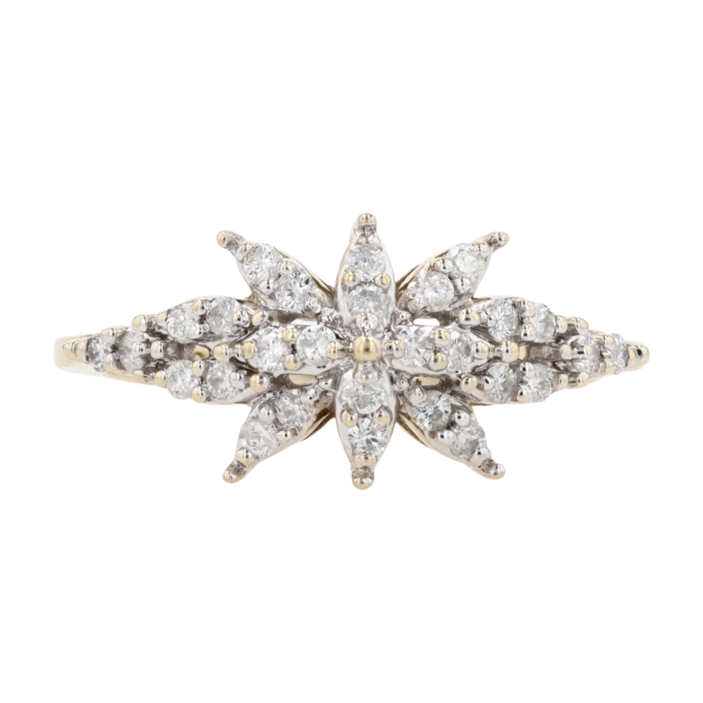 1/4 ctw 10K Two-Tone Gold Diamond Fashion Ring