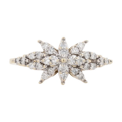 1/4 ctw 10K Two-Tone Gold Diamond Fashion Ring