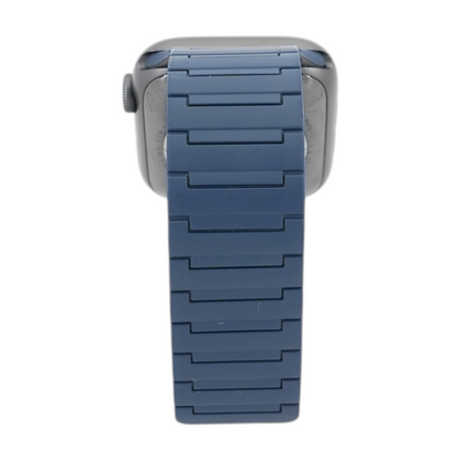 44mm Series 6 Space Gray Smartwatch Blue Band M/L