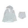 Roxy Blue Striped Short Set – Image 1