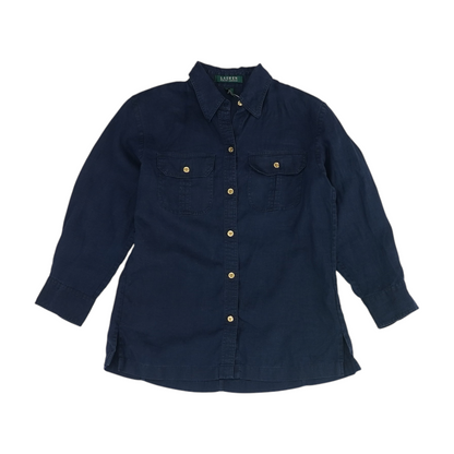 Navy Button Down
