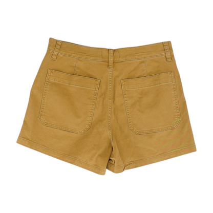 Brown Solid Chino Shorts