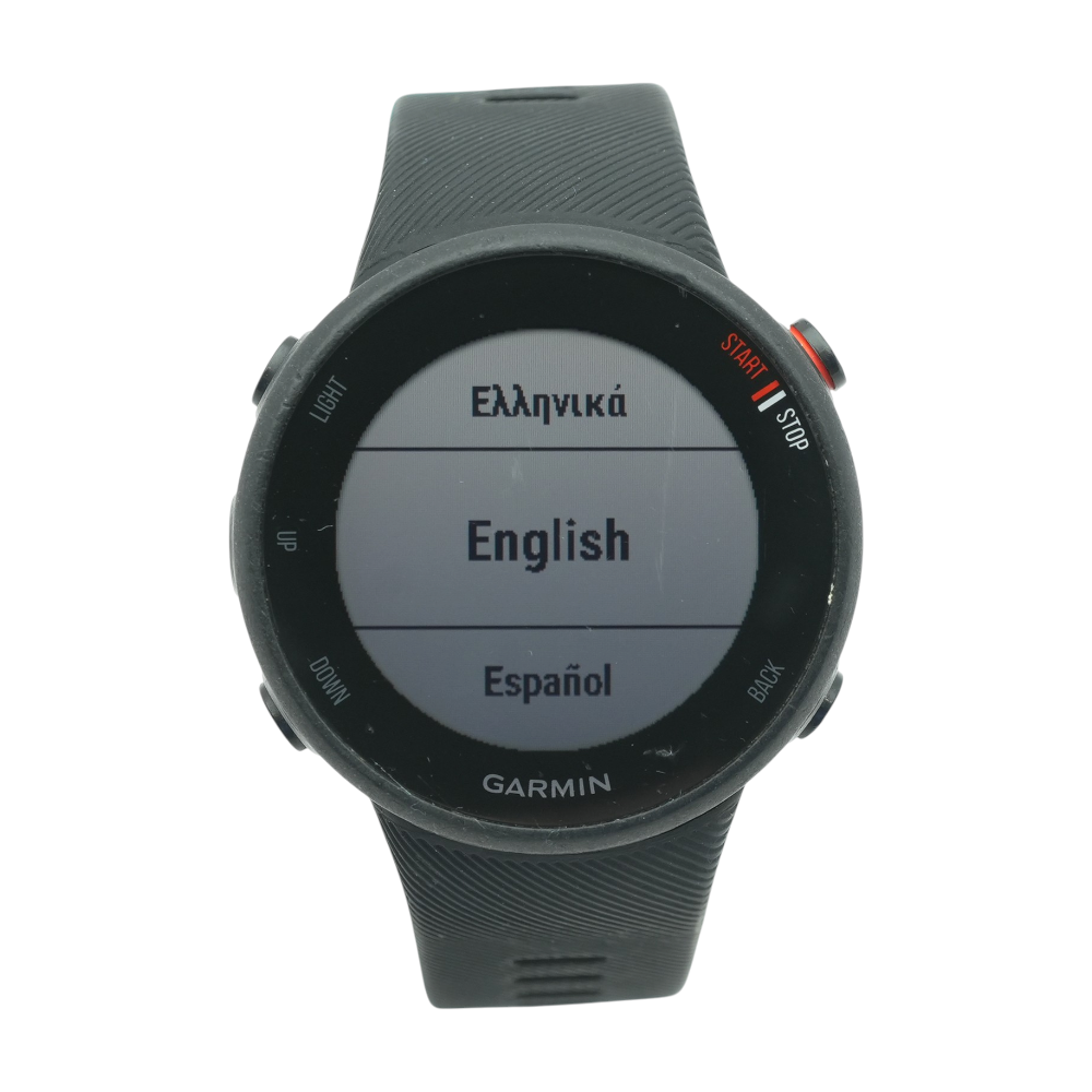 39mm Forerunner 45s Black Smartwatch Black Band S/M