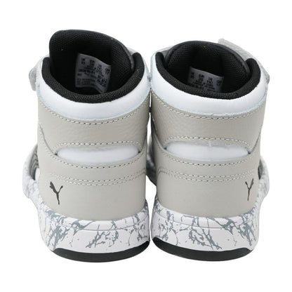 Rebound Gray Leather Athletic Shoes