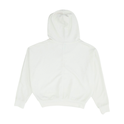 Ivory Solid Hoodie Pullover
