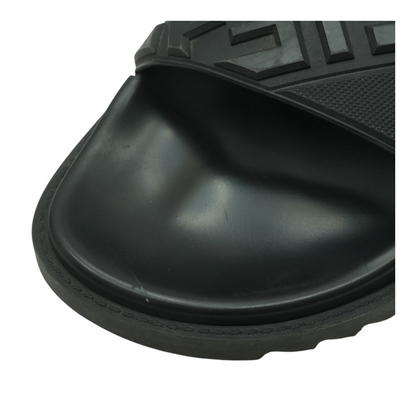 Fendi Black 7X1377 Rubber Slides – Image 4