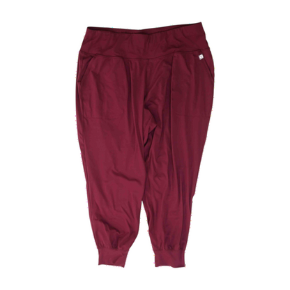 Maroon Plus Size Regular Pants