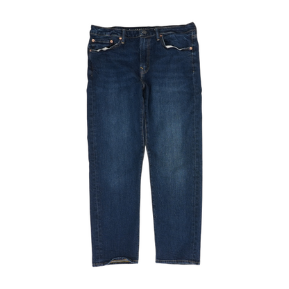 Navy Straight Jeans