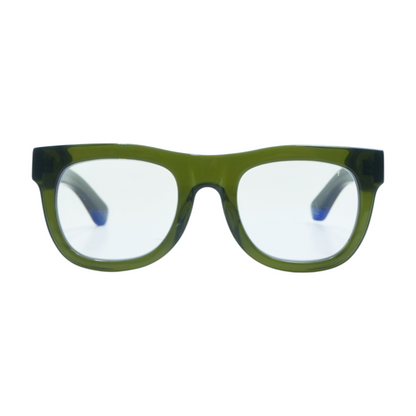 Olive Unknown Square Prescription Eyewear