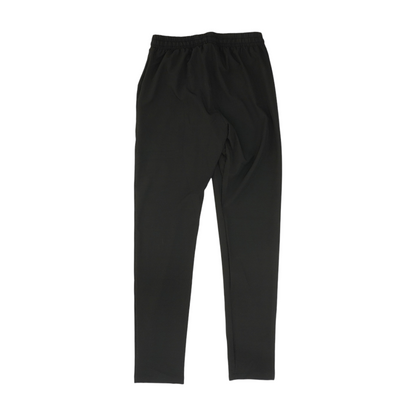 Black Solid Active Pants