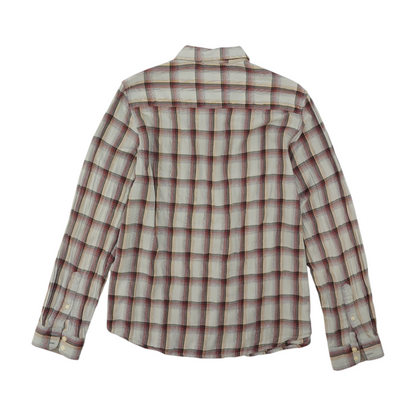 Gray Check Long Sleeve Button Down