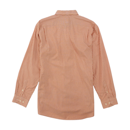 Orange Check Long Sleeve Button Down
